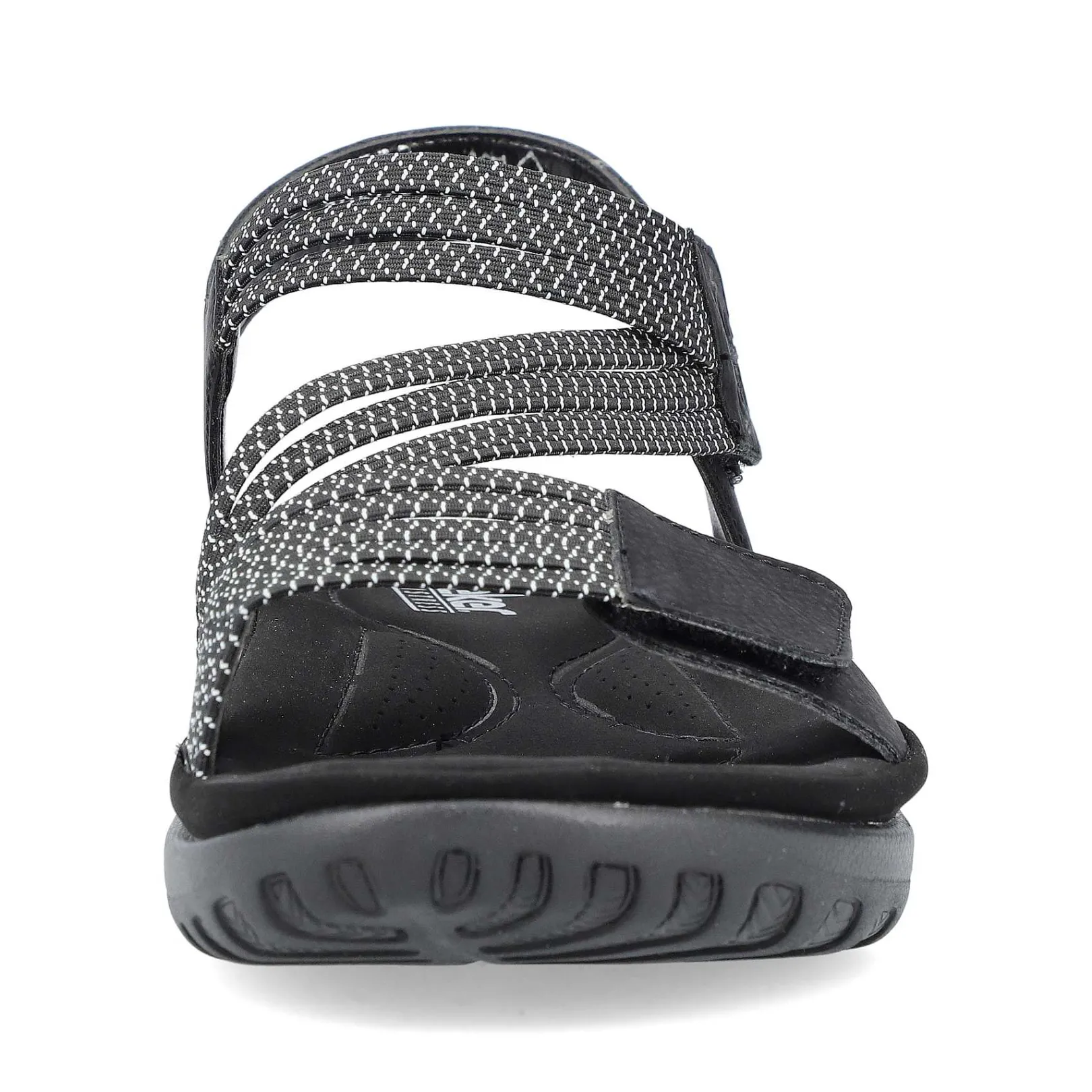New Women'S Strappy Sandals Asphalt Black Ladies Vegan