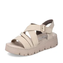 New Women'S Strappy Sandals Light Beige Ladies Sandals & Sandals