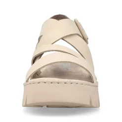New Women'S Strappy Sandals Light Beige Ladies Sandals & Sandals