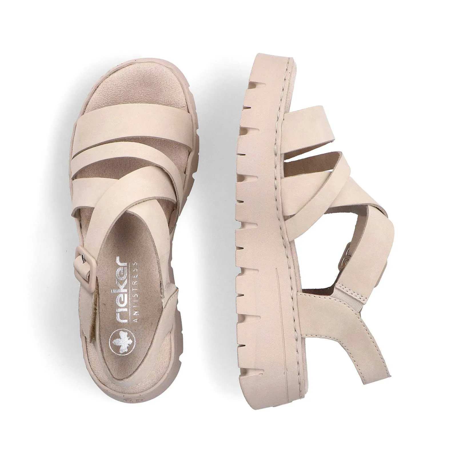 New Women'S Strappy Sandals Light Beige Ladies Sandals & Sandals