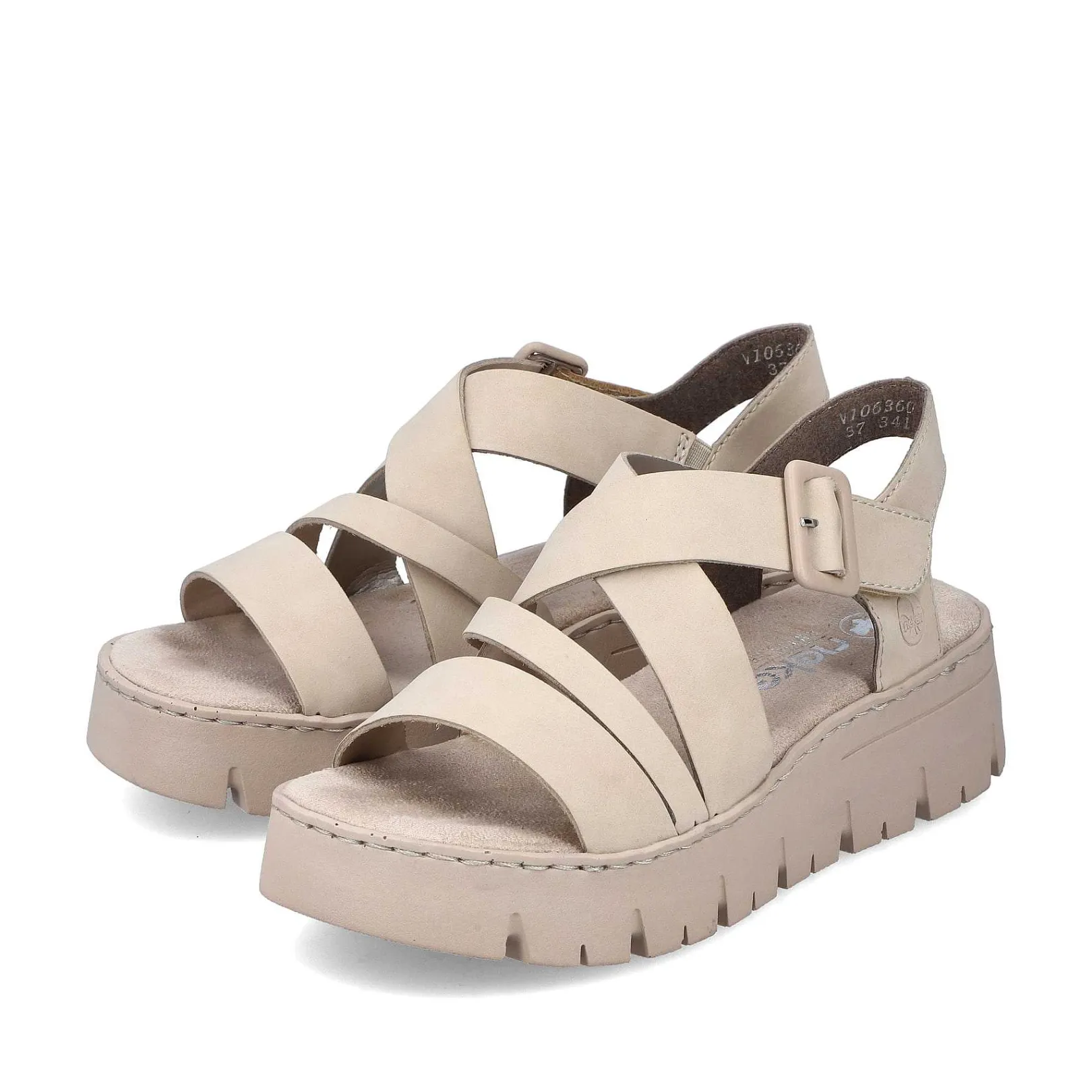 New Women'S Strappy Sandals Light Beige Ladies Sandals & Sandals