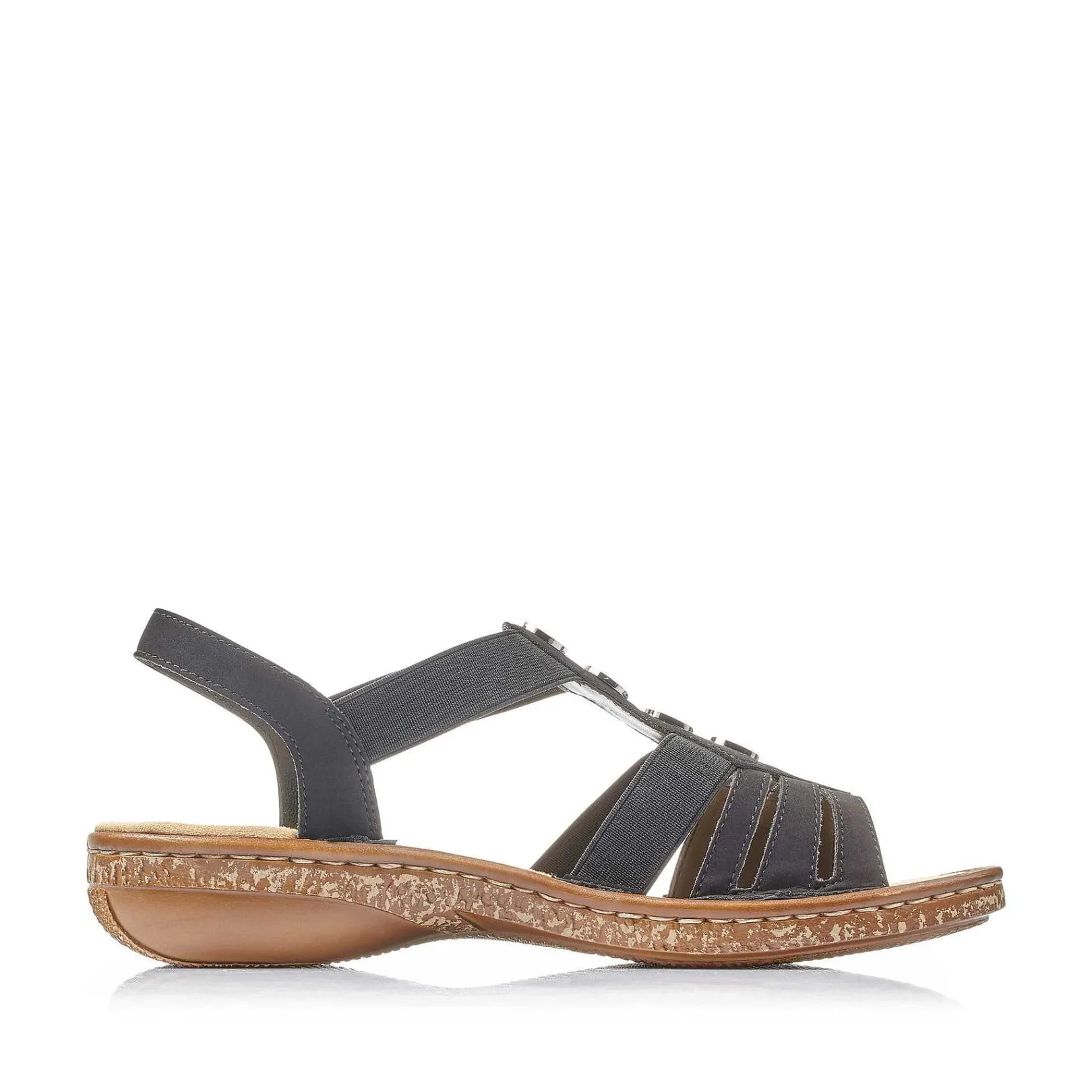 Hot Women'S Strappy Sandals Night Black Ladies Sandals & Sandals