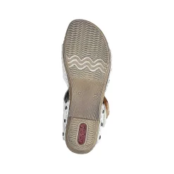Discount Women'S Strappy Sandals Pearl White Ladies Heeled Shoes
