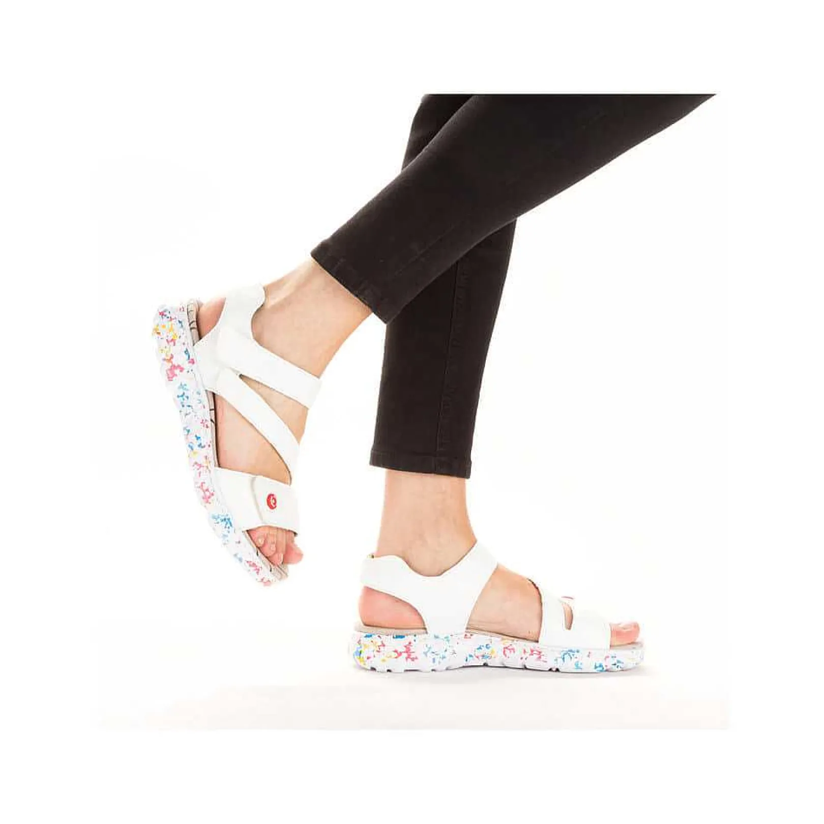 Sale Women'S Strappy Sandals Lily White Ladies Colorful Styles
