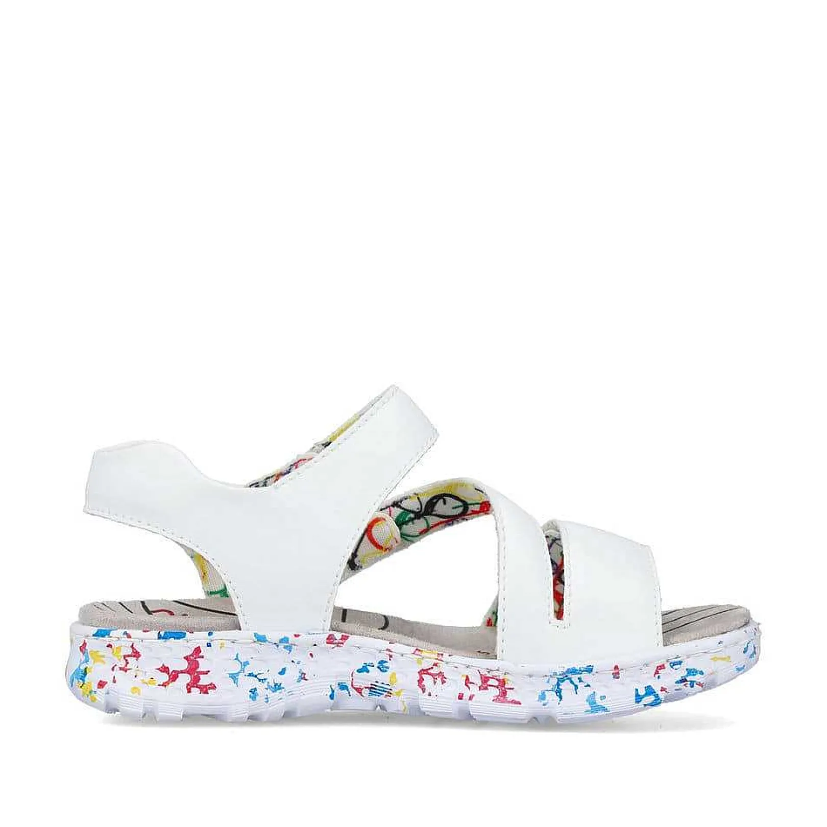 Sale Women'S Strappy Sandals Lily White Ladies Colorful Styles