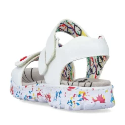 Sale Women'S Strappy Sandals Lily White Ladies Colorful Styles