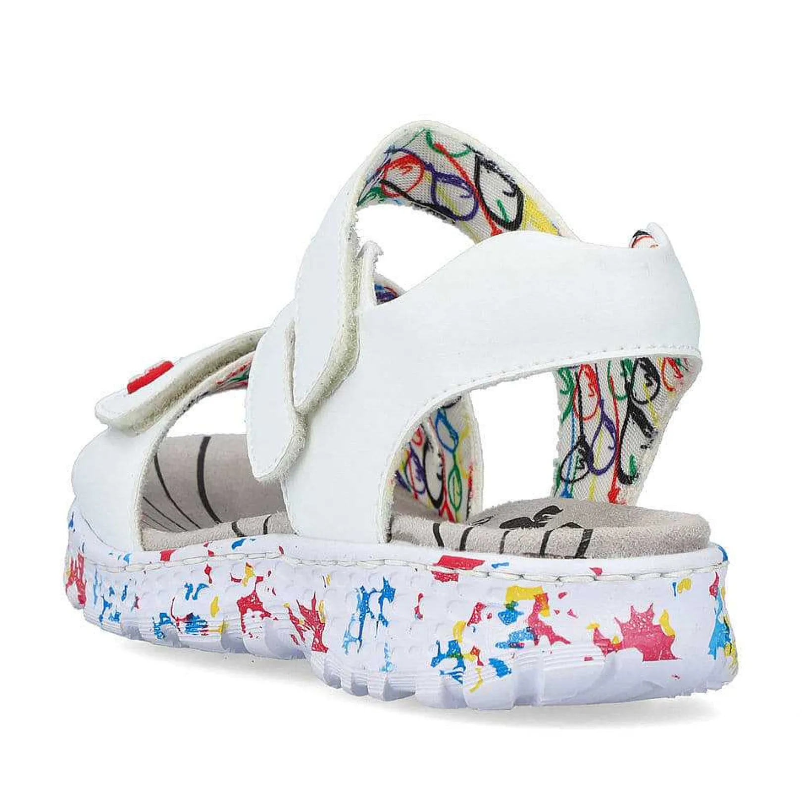 Sale Women'S Strappy Sandals Lily White Ladies Colorful Styles