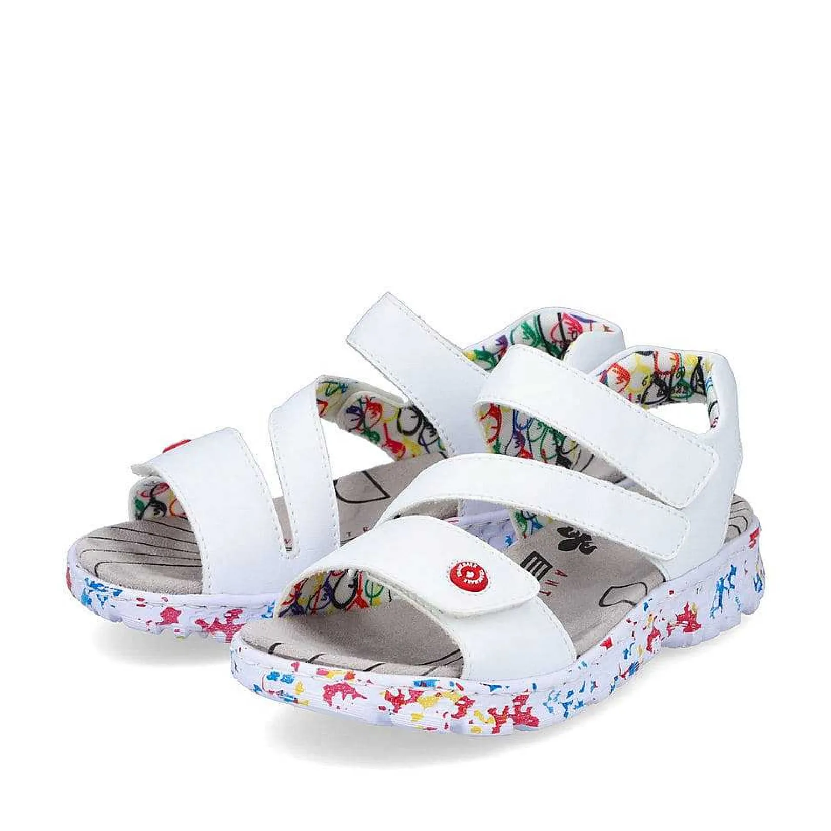 Sale Women'S Strappy Sandals Lily White Ladies Colorful Styles