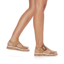 Clearance Women'S Strappy Sandals Clay Beige Ladies Sandals & Sandals