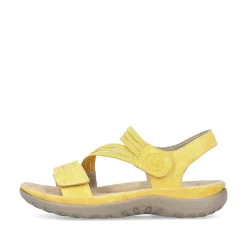 Clearance Women'S Strappy Sandals Lemon Yellow Ladies Vegan