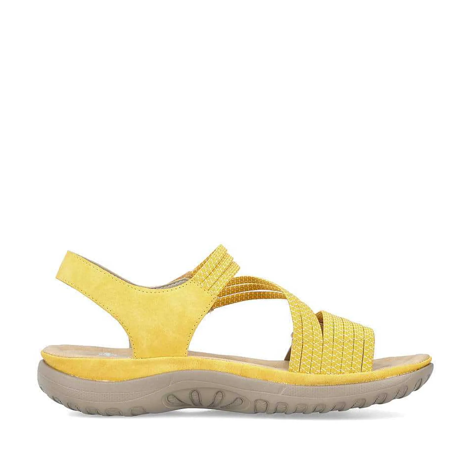 Clearance Women'S Strappy Sandals Lemon Yellow Ladies Vegan