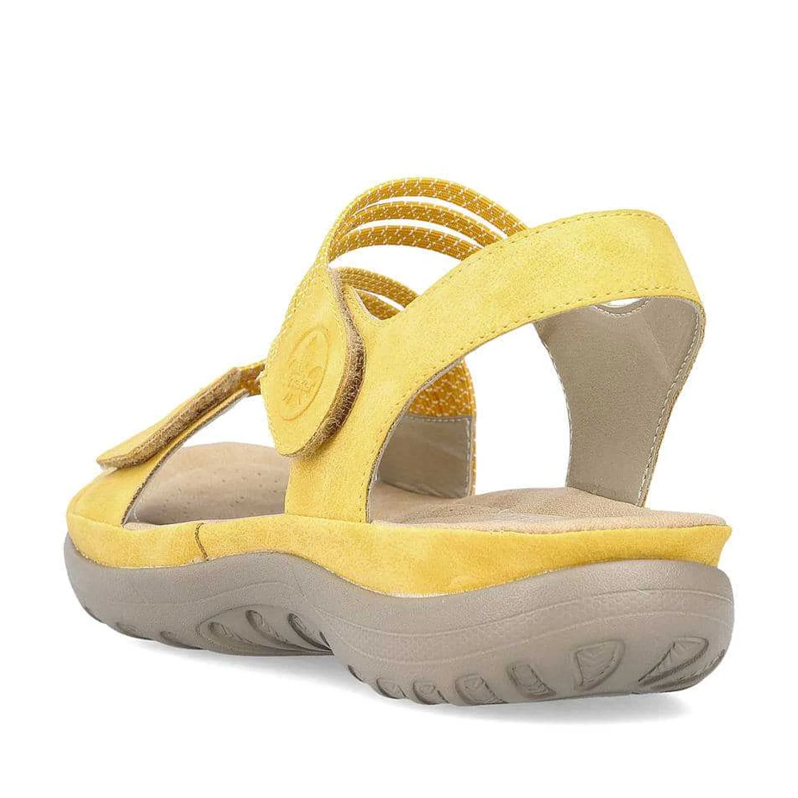Clearance Women'S Strappy Sandals Lemon Yellow Ladies Vegan