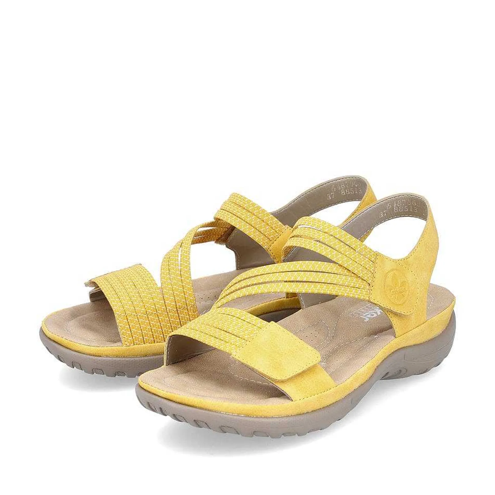 Clearance Women'S Strappy Sandals Lemon Yellow Ladies Vegan