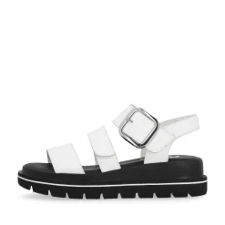 Hot Women'S Strappy Sandals Pearl White Ladies Sandals & Sandals