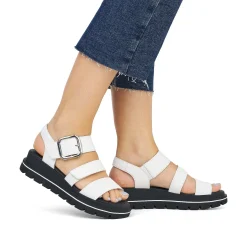 Hot Women'S Strappy Sandals Pearl White Ladies Sandals & Sandals