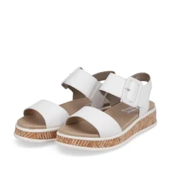 Discount Women'S Strappy Sandals Brilliant White Ladies Sandals & Sandals