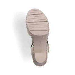 Online Women'S Strappy Sandals Light Beige Ladies Heeled Shoes