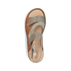 Clearance Women'S Strappy Sandals Green Grey Ladies Sandals & Sandals