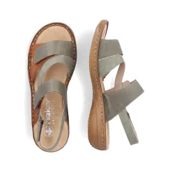 Clearance Women'S Strappy Sandals Green Grey Ladies Sandals & Sandals