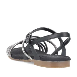 New Women'S Strappy Sandals Jet Black Men'S Summer Shoes