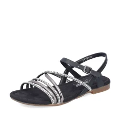 New Women'S Strappy Sandals Jet Black Men'S Summer Shoes