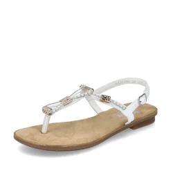 Outlet Women'S Strappy Sandals In Crystal White Ladies Sandals & Sandals