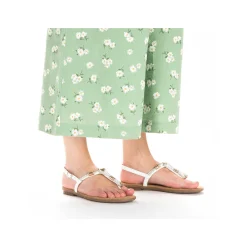 Outlet Women'S Strappy Sandals In Crystal White Ladies Sandals & Sandals