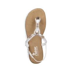 Outlet Women'S Strappy Sandals In Crystal White Ladies Sandals & Sandals