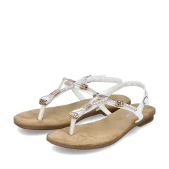Outlet Women'S Strappy Sandals In Crystal White Ladies Sandals & Sandals