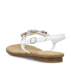 Outlet Women'S Strappy Sandals In Crystal White Ladies Sandals & Sandals
