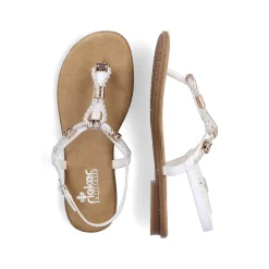 Outlet Women'S Strappy Sandals In Crystal White Ladies Sandals & Sandals