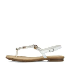 Outlet Women'S Strappy Sandals In Crystal White Ladies Sandals & Sandals
