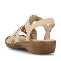 Discount Women'S Strappy Sandals Light Brown Ladies Sandals & Sandals