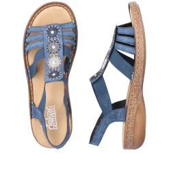 Hot Women'S Strappy Sandals Navy Blue Ladies Sandals & Sandals