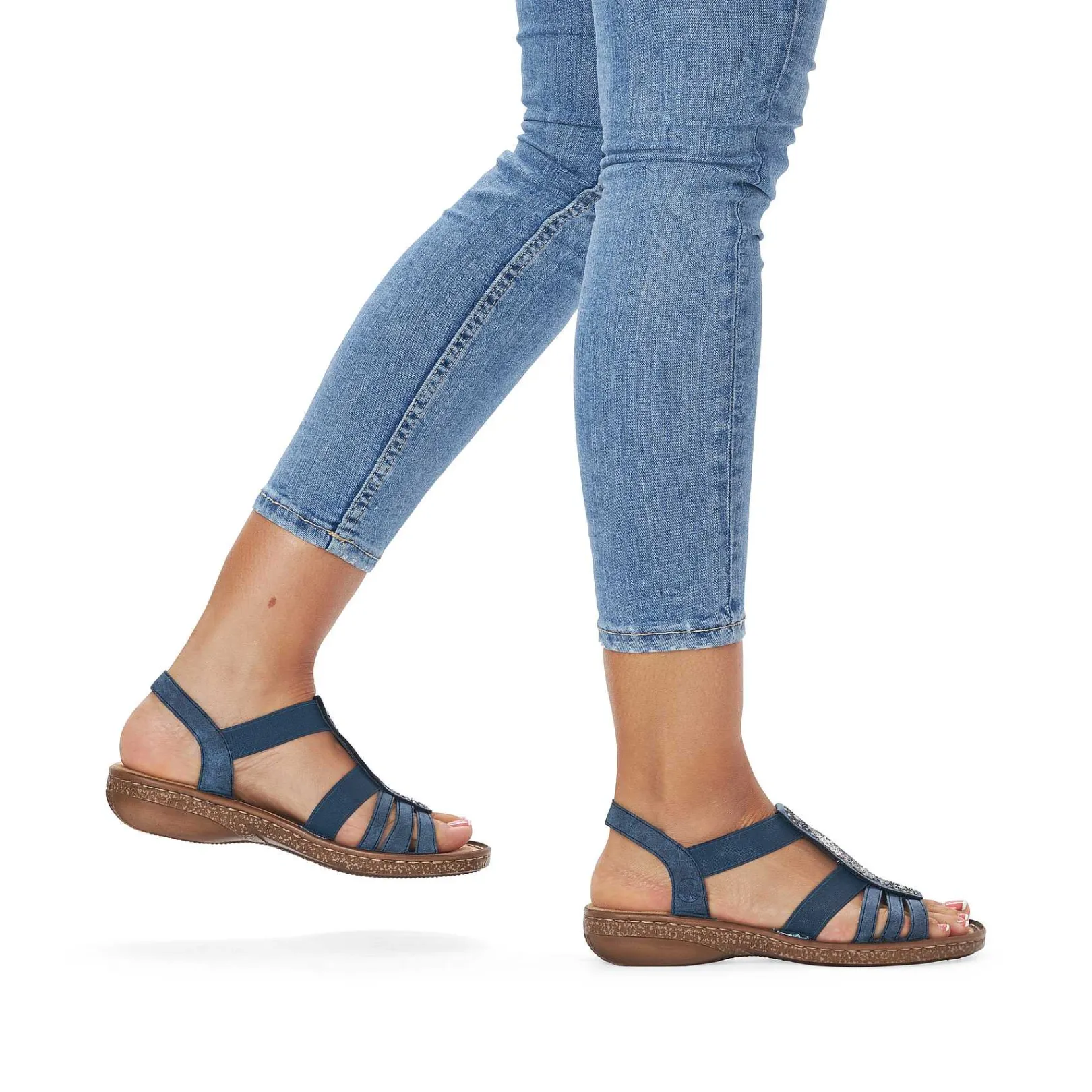 Hot Women'S Strappy Sandals Navy Blue Ladies Sandals & Sandals