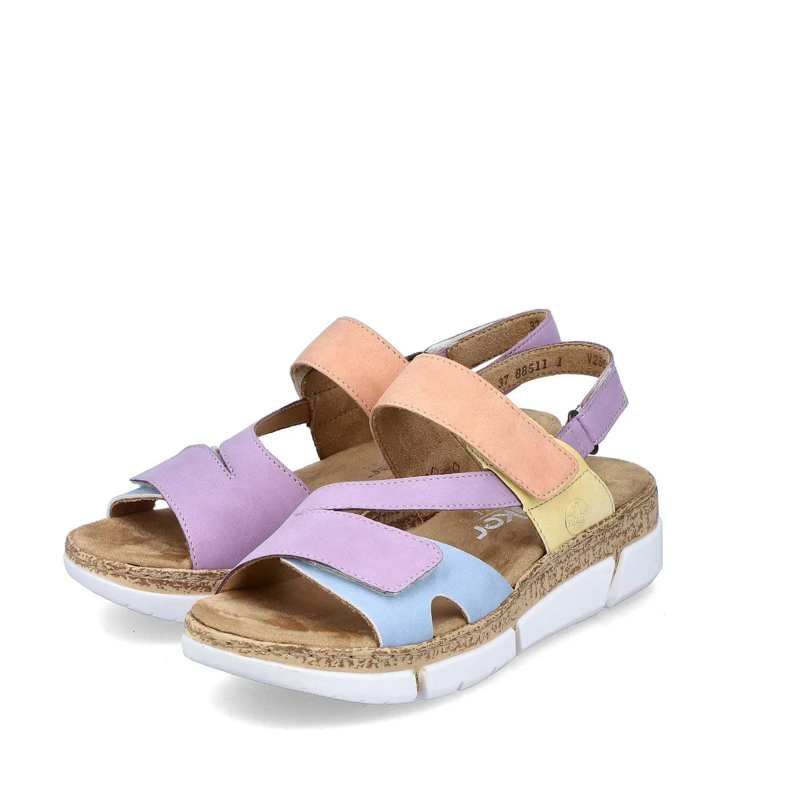 Discount Women'S Strappy Sandals In Pastel Colors Ladies Colorful Styles