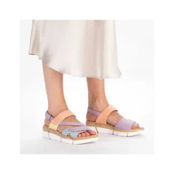 Discount Women'S Strappy Sandals In Pastel Colors Ladies Colorful Styles