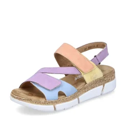 Discount Women'S Strappy Sandals In Pastel Colors Ladies Colorful Styles