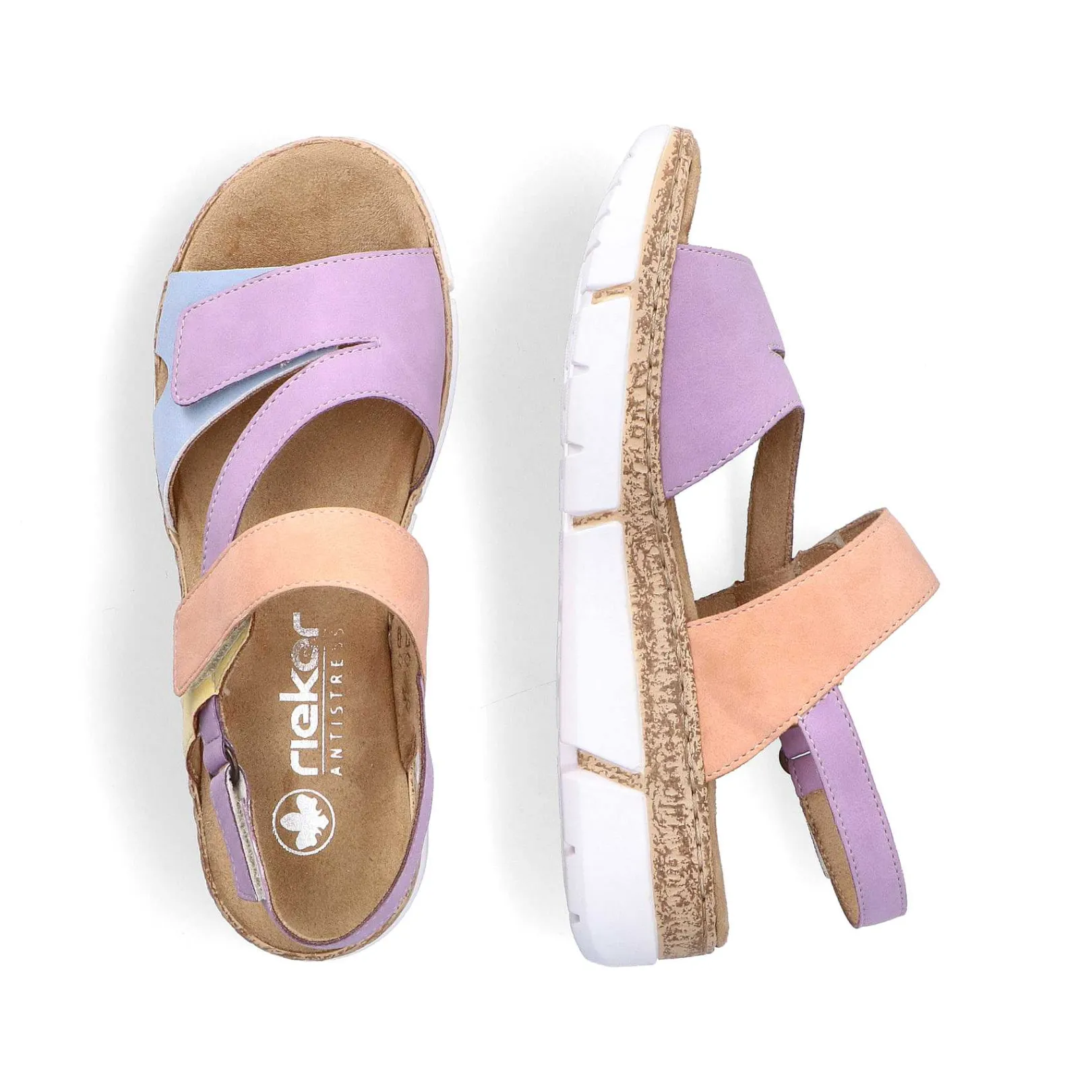 Discount Women'S Strappy Sandals In Pastel Colors Ladies Colorful Styles