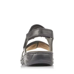 Outlet Women'S Strappy Sandals Night Black Ladies Sandals & Sandals