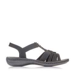 Clearance Women'S Strappy Sandals Night Black Ladies Sandals & Sandals