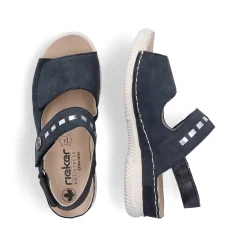 Women'S Strappy Sandals Steel Blue Ladies Sandals & Sandals