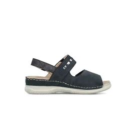 Women'S Strappy Sandals Steel Blue Ladies Sandals & Sandals