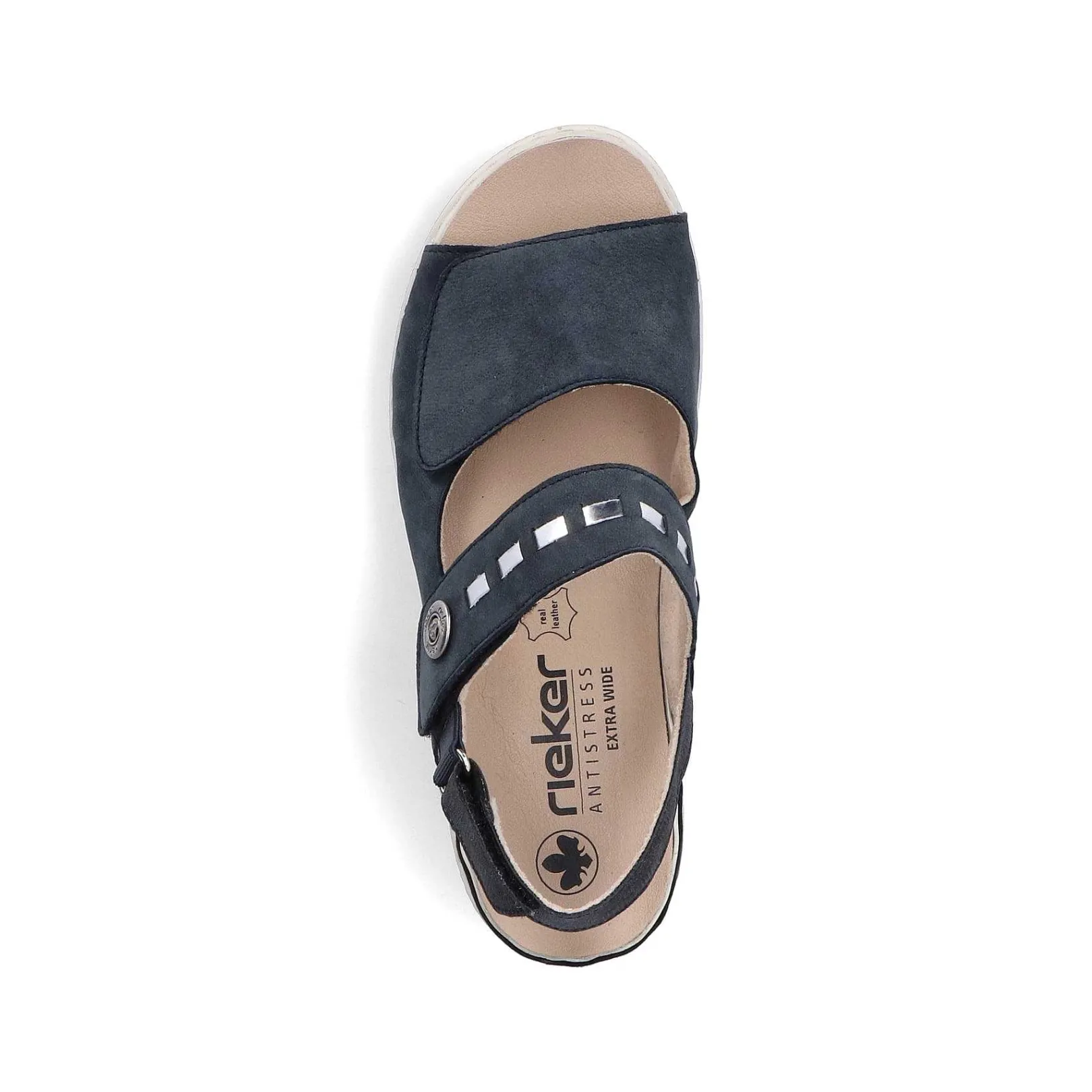 Women'S Strappy Sandals Steel Blue Ladies Sandals & Sandals