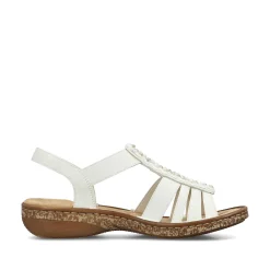 Outlet Women'S Strappy Sandals Light Beige Ladies Sandals & Sandals