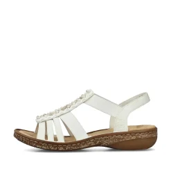 Outlet Women'S Strappy Sandals Light Beige Ladies Sandals & Sandals