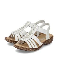 Outlet Women'S Strappy Sandals Light Beige Ladies Sandals & Sandals