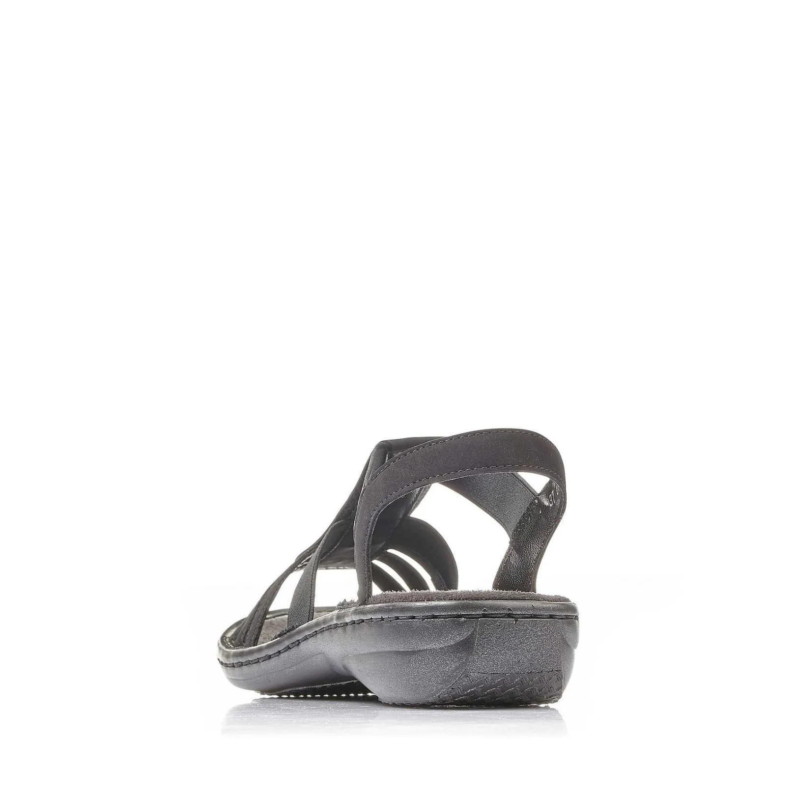 New Women'S Strappy Sandals Jet Black Ladies Sandals & Sandals