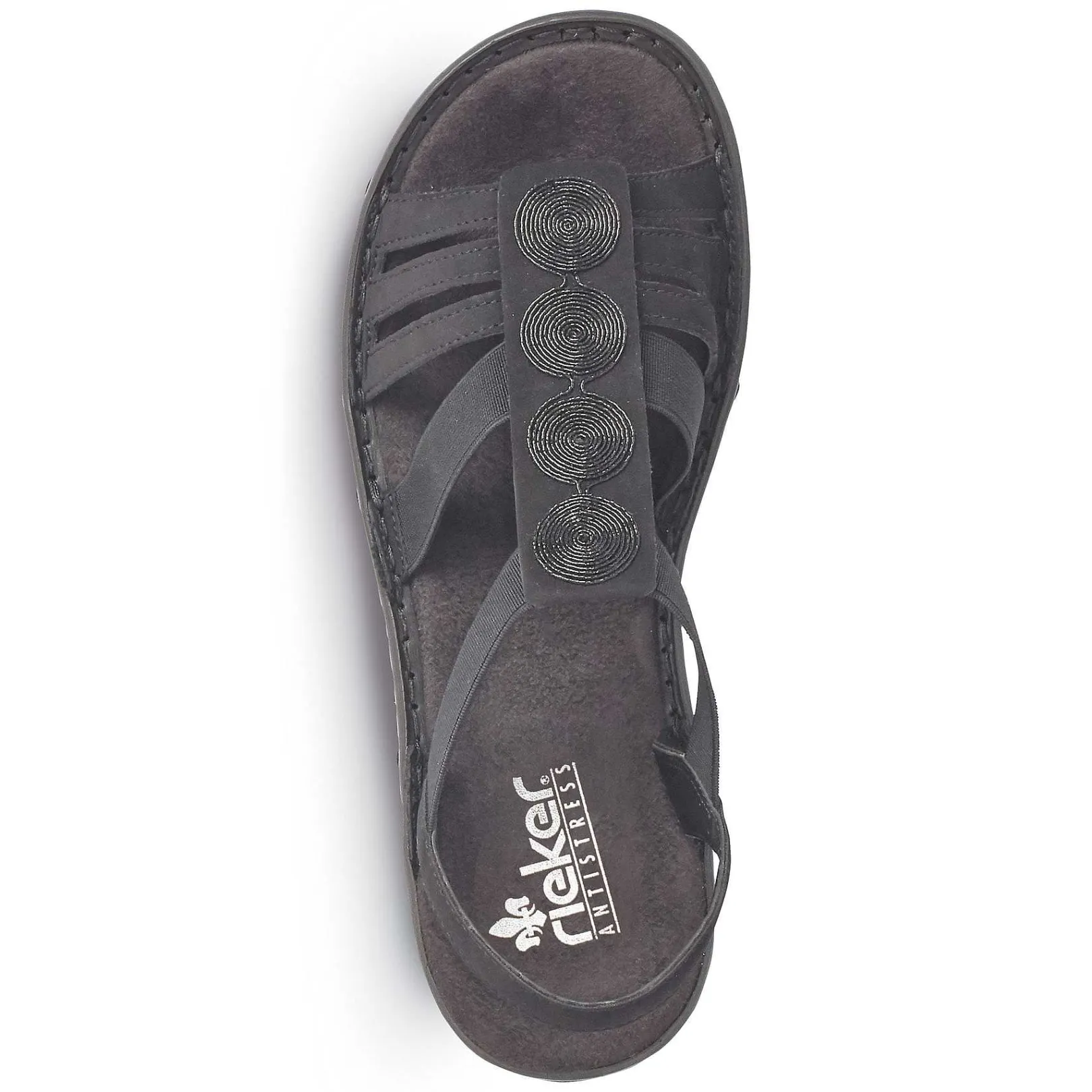 New Women'S Strappy Sandals Jet Black Ladies Sandals & Sandals