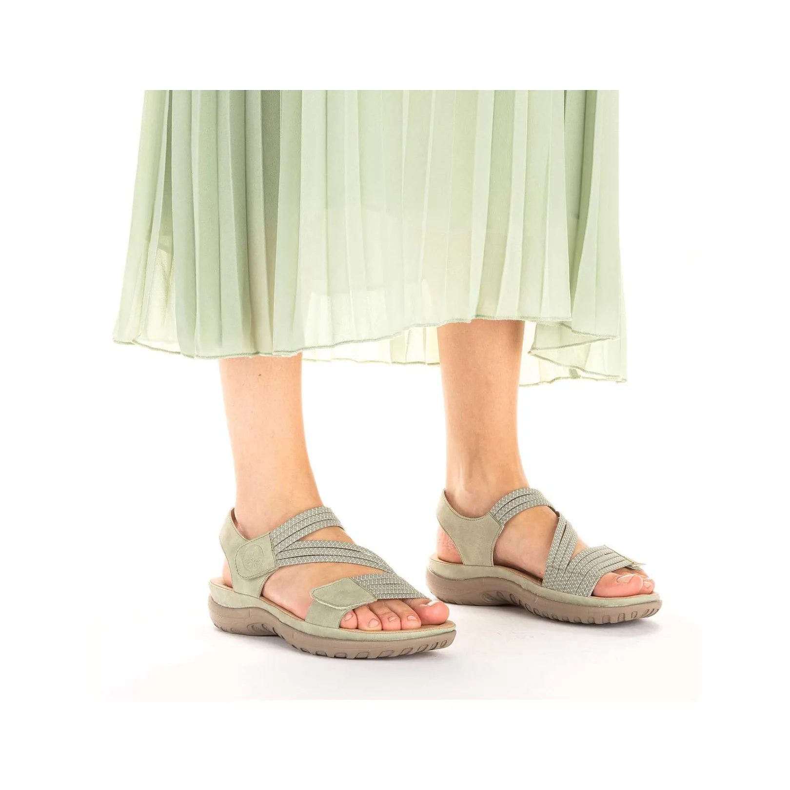 Hot Women'S Strappy Sandals Mint Green Ladies Vegan
